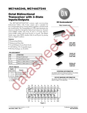 MC74AC245DT datasheet  